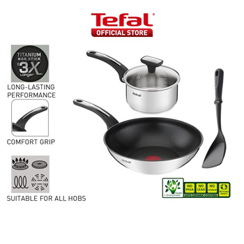 Inspectie Ananiver Besnoeiing Qoo10 - Tefal Emotion Stainless Steel 4pcs Set CWS308 : Kitchen & Dining