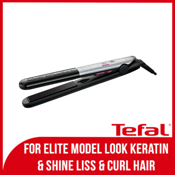 Qoo10 - Tefal for Elite Model Look Keratin Shine Liss Curl Hair Styler  HS4522 : Hair Care