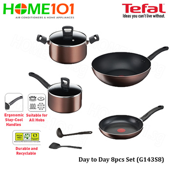 Tefal Cookware Set Essential 8pcs Online at Best Price, Cookware Sets