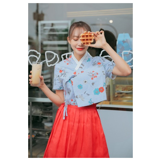 short sleeve hanbok