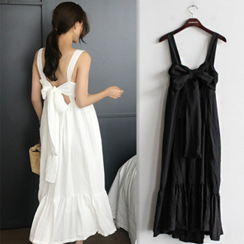 Qoo10 - 【The next day shipping】 Black · white one-piece dress