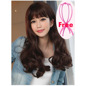 Qoo10 - Thick Wavy Style Long Hair Wig--Japanese synthetic fiber : Fashion  Accessories