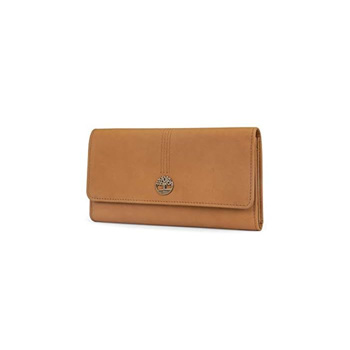 Timberland Women's Leather RFID Flap Wallet Clutch Organizer