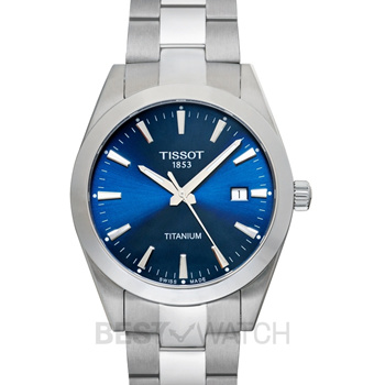 Qoo10 Tissot Gentleman Quartz Blue Dial Titanium Men s Watch