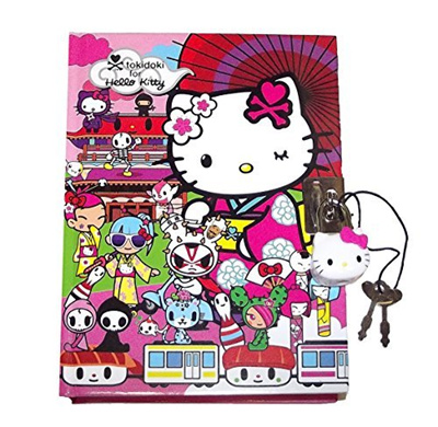 Tokidoki Kimono Hello Kitty Lock And Key Diary