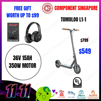 Qoo10 Tomoloo L1 1 UL2272 Certified Electric Scooter