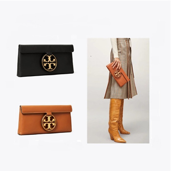 tory burch miller metal clutch