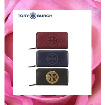 Qoo10 - TORY BURCH CHARLIE ZIP CONTINENTAL WALLET 41856☆100% AUTHENTIC☆ :  Bag & Wallet