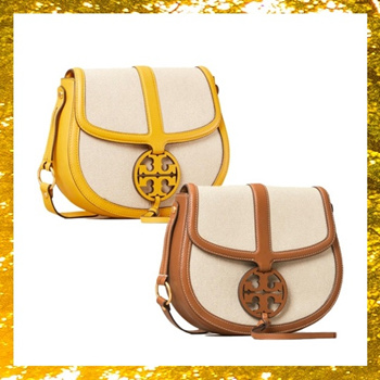 tory burch miller canvas quadrant saddle bag