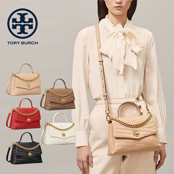 Qoo10 - 【TORYBURCH】 Kira Chevron Top Handle Satchel Bag 61674 : Bag & Wallet
