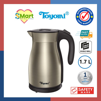 1.7L Electric Cordless Thermo Flask Jug Kettle WK 1789 Double Wall