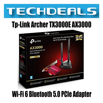 Archer TX3000E, AX3000 Wi-Fi 6 Bluetooth 5.2 PCIe Adapter