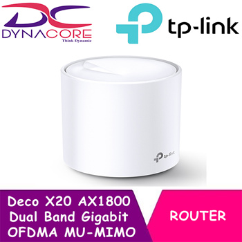 Deco X20 AX1800 Dual-Band Gigabit WiFi 6 Mesh Router