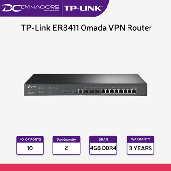 TP-Link ER8411 Omada VPN Router with 10G Ports