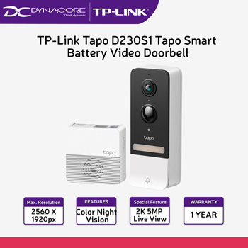 Tapo D230S1, Tapo Smart Battery Video Doorbell