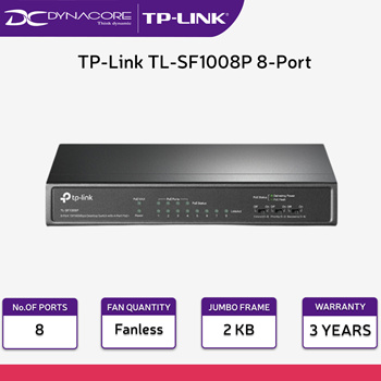 TL-SF1008P  8-Port 10/100Mbps Desktop Switch with 4-Port PoE+