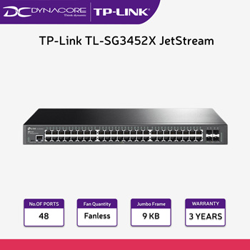 4... : - Computer TP-Link JetStream & Qoo10 Managed TL-SG3452X Games with Gigabit Switch L2+ 48-Port