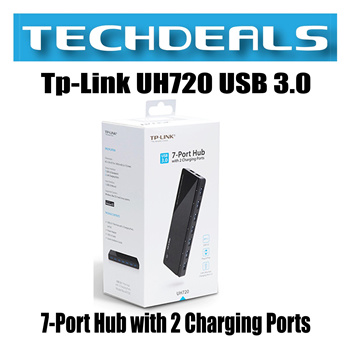 UH720, USB 3.0 7-Port Hub with 2 Charging Ports