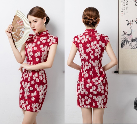 Qoo10 Traditional Chinese Dress Cheongsam Qipao Tionghua Cny Modern Young La Womens Clothing 