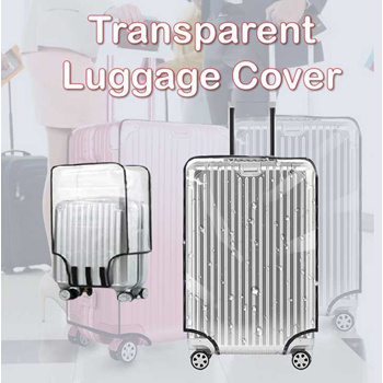 transparent luggage cover