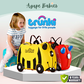 Amazon.com | Trunki Ride-On Kids Suitcase | Tow-Along Toddler Luggage |  Carry-On Cute Bag with Wheels | Kids Luggage and Airplane Travel  Essentials: Pedro Pirate Ship Black | Kids' Luggage