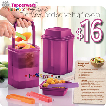 Tupperware Mini Round Pick-A-Deli 2 cups Berry Purple Color New sale