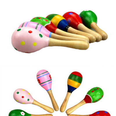 wooden maracas baby