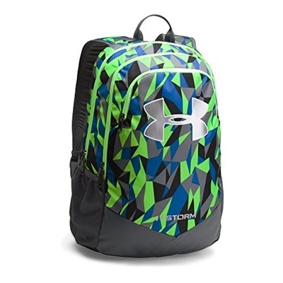 neon green under armour backpack