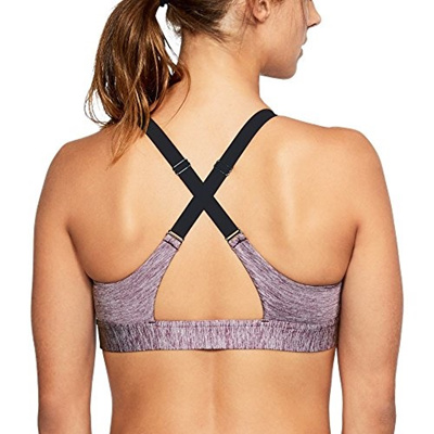 under armour women's armour eclipse heather mid impact sports bra