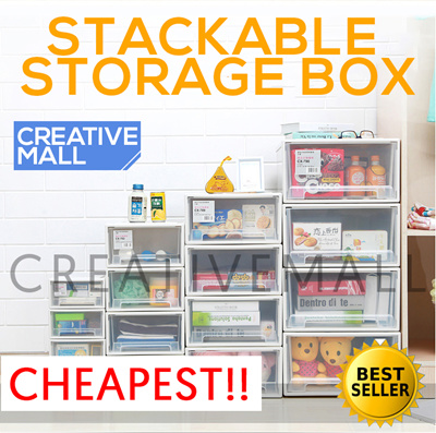 Qoo10 Stackable Storagebox Furniture Deco