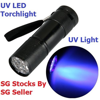 uv led black light flashlight