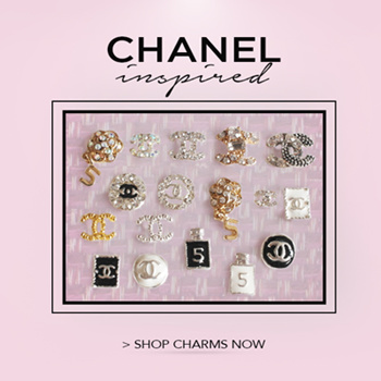 chanel nail charms logo