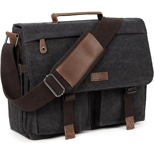 Qoo10 - Vaschy shoulder bag men's canvas messenger large capacity water ...