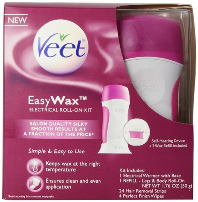 Qoo10 Veet 890319 Easy Wax Roll On Hair Remover Wax Kit 1