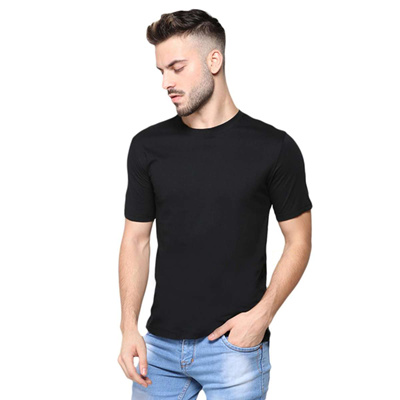 Vertice Clothing Kaos Polos Pria Premium T Shirt Polos Hitam 30s