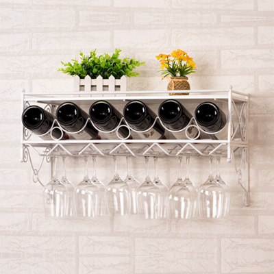 Qoo10 Wall Mounted Wine Rack Wine Glass Hanging Stemware Rack