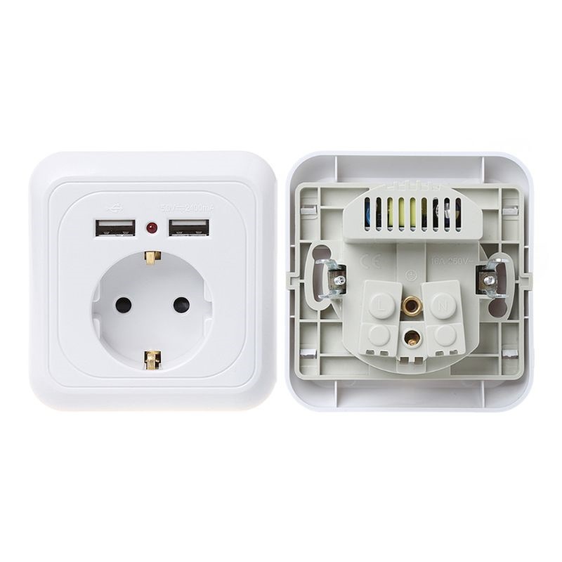 wall socket with led light