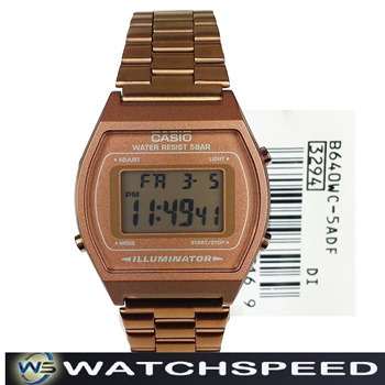 Casio b640wc 2025 rose gold