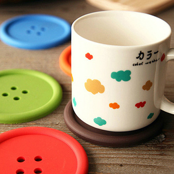 Qoo10 - [Week Deal] Multiple colors Silicone Cup mat Cute Colorful