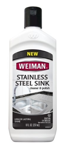 Weiman Stainless Steel Sink Cleaner And Polish 8 Oz