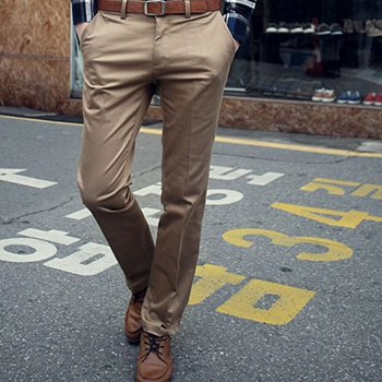 Classic Canvas Trousers - Brown