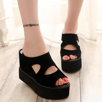 High heel hot sale rubber slippers