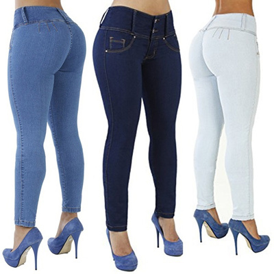 Qoo10 - Women Fashion Brazilian Butt Lift Jeans High Waist Skinny Jeans ...