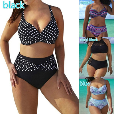 plus size 2 piece swim sets