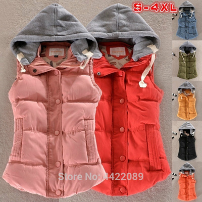 pink vest with hood