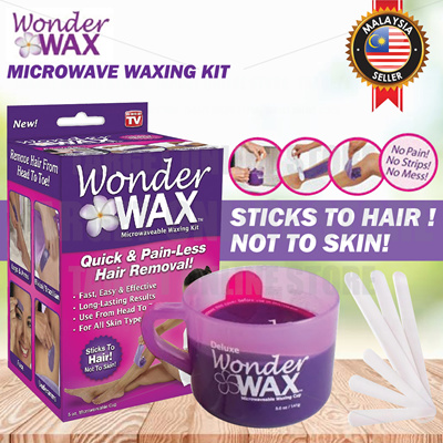 Qoo10 Wonder Wax Microwavable Waxing Kit Painless Hair Removal