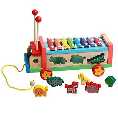 wooden push along toy