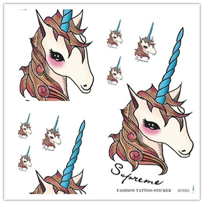 74+ Free Temporary Tattoo Unicorn Idea Tattoo