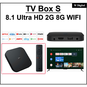 Original Global Xiaomi Mi TV Box S 4K HDR Android TV 8.1 Ultra HD 2G 8G  WIFI Google Cast Netflix Set top Mi Box 4 Media Player - Price history &  Review