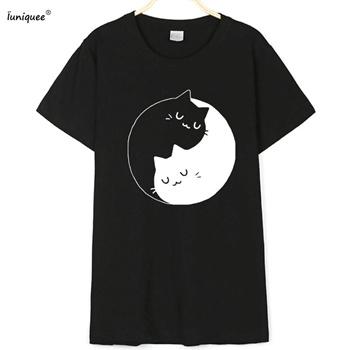 yin yang cats t shirt